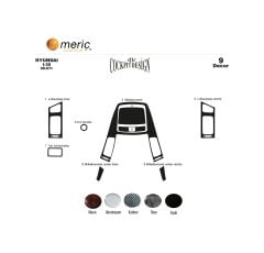 Meriç® Hyundai I30 Ön Torpido Kaplama 9 Parça 2007-2012 (530156510)-Maun Alüminyum