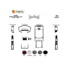 Meriç Isuzu D Max Tek Kabin 2X2 Maun Kaplama 14 Parça 2005-2006 (530156565)-Maun