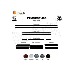 Meriç® Peugeot 405 Ön Torpido Kaplama 12 Parça 1986-1992 (530157083)-Maun Titan