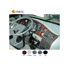 Meriç® Isuzu Turkuaz Ön Torpido Kaplama 2 Parça 2005-› (530158213)-Maun Karbon