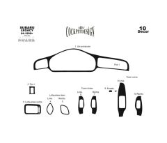 Meriç® Subaru Legacy Ön Torpido Kaplama 10 Parça 1999-2004 (530157399)-Maun