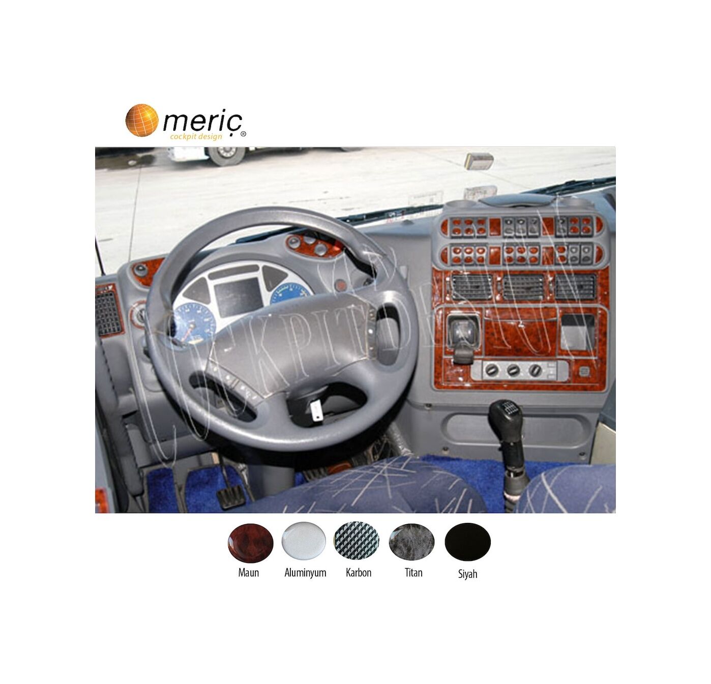Meriç® Iveco Stralis Ön Torpido Kaplama 73 Parça 2002-2007 (530158216)-Maun
