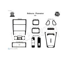 Meriç® Subaru Forester Ön Torpido Kaplama 13 Parça 1997-2007 (530157393)-Maun Karbon