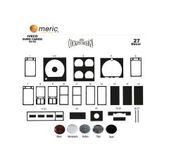 Meriç® Iveco Euro Cargo Ön Torpido Kaplama 27 Parça 1992-2002 (530158215)-Maun Piano Black