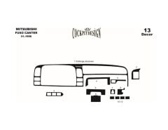 Meriç Mitsubishi Fuso Canter Ön Torpido Kaplama 13 Prç 1996-2004 (530157834)-Maun Titan