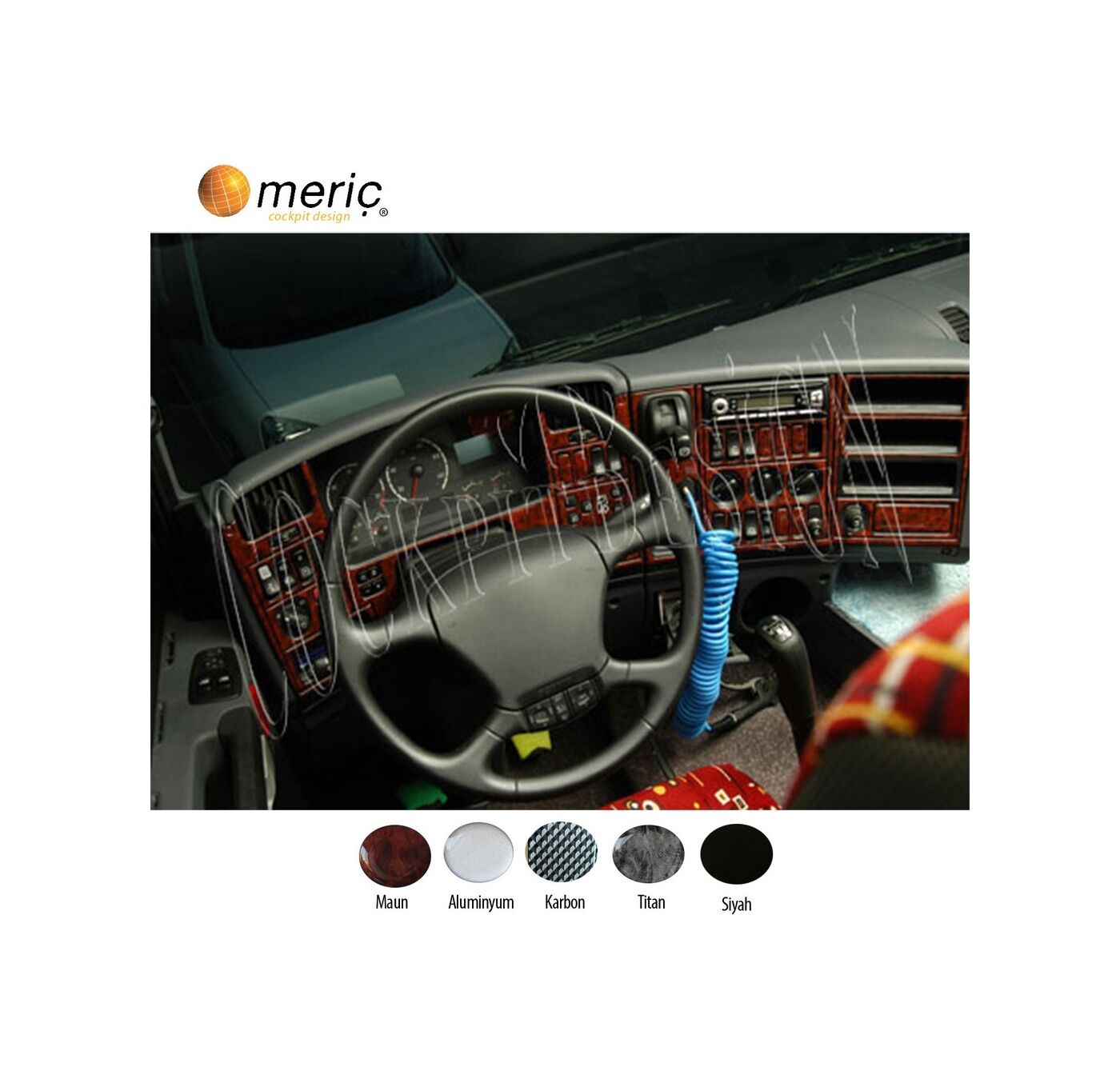 Meriç® Scania R Ön Torpido Kaplama 46 Parça 2004-2009 (530158365)-Maun