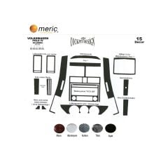 Meriç® Vw Polo Ön Torpido Kaplama Piano Black 15 Parça 2005-2009 (530157615)-Maun Titan