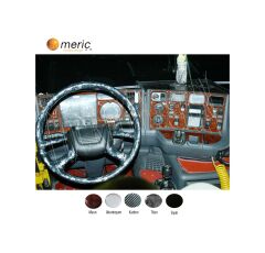 Meriç® Scania Lkw 3/4 Ön Torpido Kaplama 50 Parça 1996-2004 (530158364)-Maun Piano Black