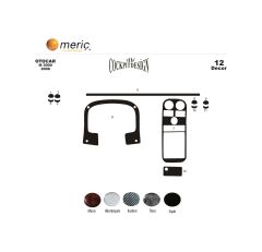 Meriç® Otokar M-3000 Ön Torpido Kaplama 12 Parça 2008-› (530158326)-Maun Piano Black
