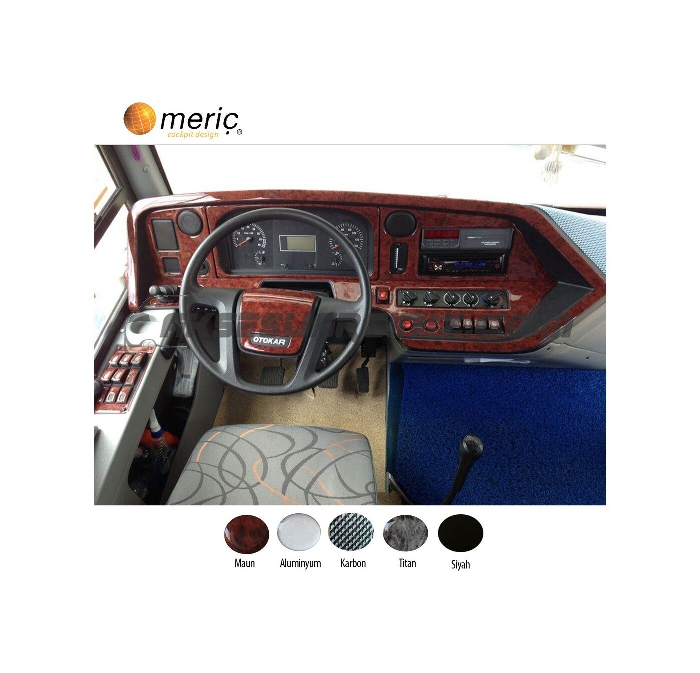 Meriç® Otokar Tempo Ön Torpido Kaplama 27 Parça 2014-› (530158416)-Maun Maun