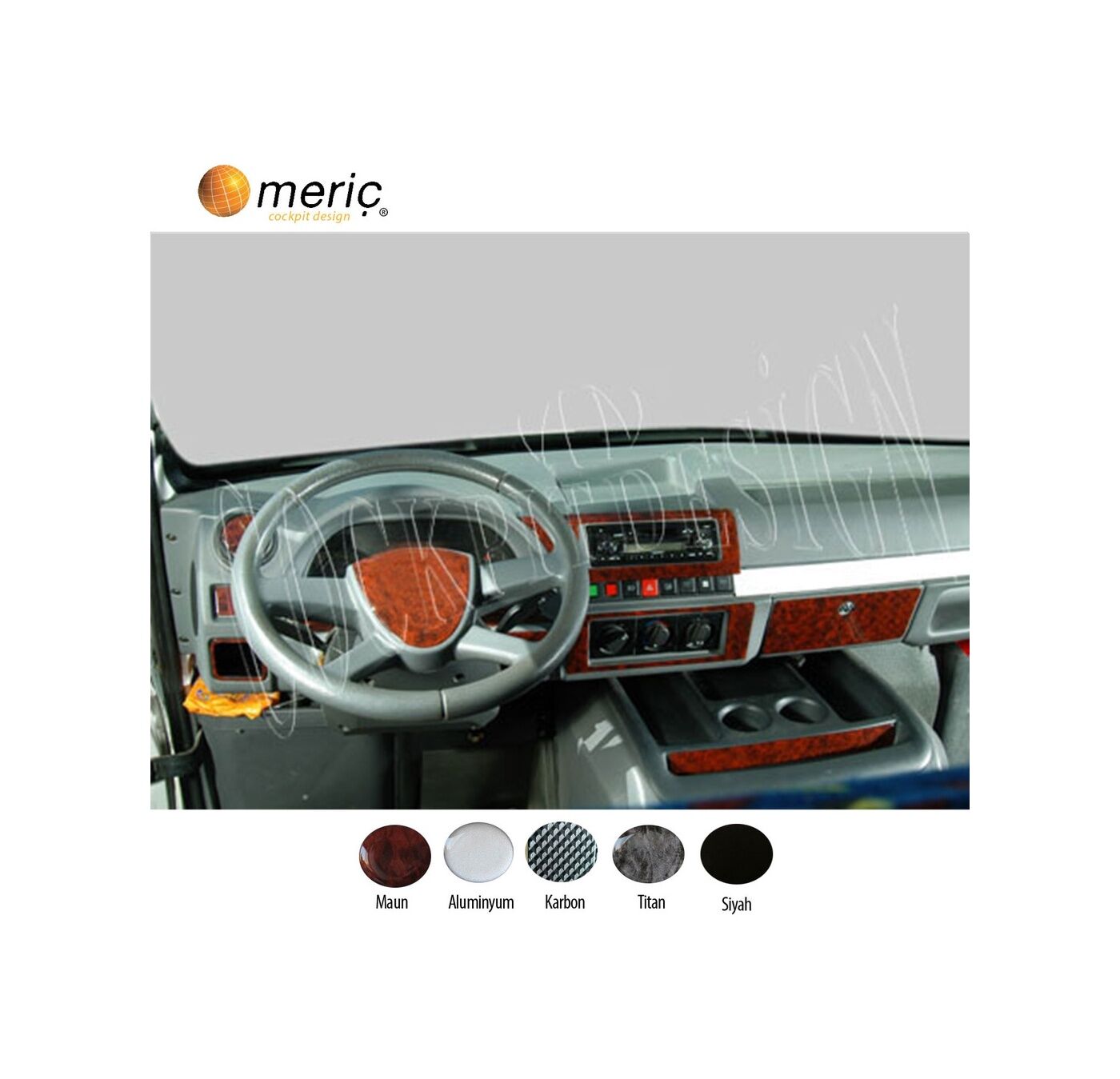 Meriç® Peugeot J9 Premier Ön Torpido Kaplama 18 Parça 2006-2010 (530157123)-Maun Titan