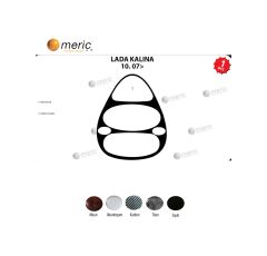 Meriç® Lada Kalina Ön Torpido Kaplama 1 Parça 2007-› (530156663)-Maun Alüminyum