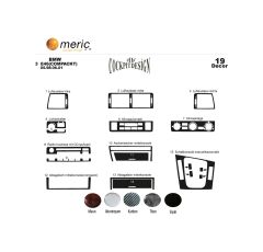 Meriç® Bmw 3 Seri E46 Compackt Ön Torpido Kaplama 19 P. 1998-2001 (530155938)-Maun Titan