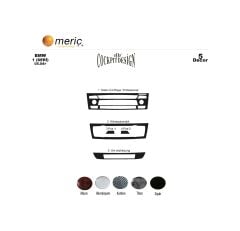 Meriç® Bmw 1 Seri Ön Torpido Kaplama 5 Parça 2004-› (530155929)-Maun Piano Black