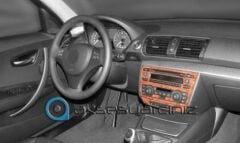 Meriç® Bmw 1 Seri Ön Torpido Kaplama 5 Parça 2004-› (530155929)-Maun Piano Black