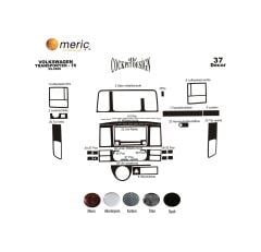 Meriç® Vw Transporter T5 Ön Torpido Kaplama 37 Parça 2009-2014 (530157707)-Maun