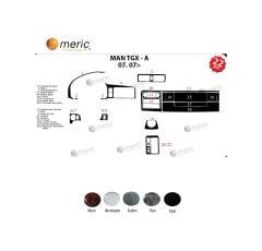 Meriç® Man Tgx-Tgs Ön Torpido Kaplama 22 Parça 2007-› (530158270)-Maun Piano Black