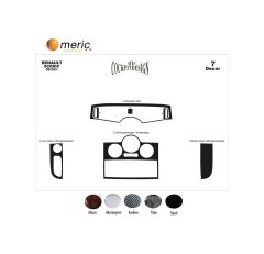 Meriç® Renault Scenic Ön Torpido Kaplama 7 Parça 2003-2010 (530157260)-Maun Piano Black
