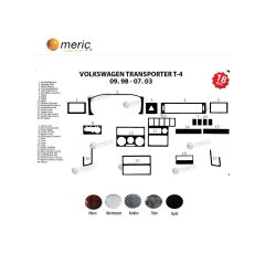 Meriç® Vw Transporter T4 Ön Torpido Kaplama 18 Parça 1998-2003 (530157702)-Maun