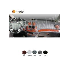 Meriç® Chevrolet Aveo Ön Torpido Kaplama 21 Parça 2006-2011 (530155978)-Maun Piano Black