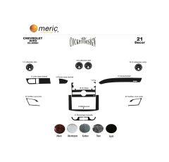 Meriç® Chevrolet Aveo Ön Torpido Kaplama 21 Parça 2006-2011 (530155978)-Maun Titan