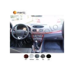Meriç® Renault Fluence Ön Torpido Kaplama 13 Parça 2010-› (530157174)-Maun Karbon