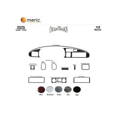 Meriç® Mazda Pick-Up Ön Torpido Kaplama 12 Parça 1999-2006 (530156734)-Maun Alüminyum