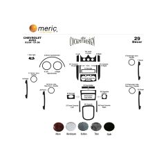 Meriç® Chevrolet Aveo Ön Torpido Kaplama 29 Parça 2004-2006 (530155975)-Maun