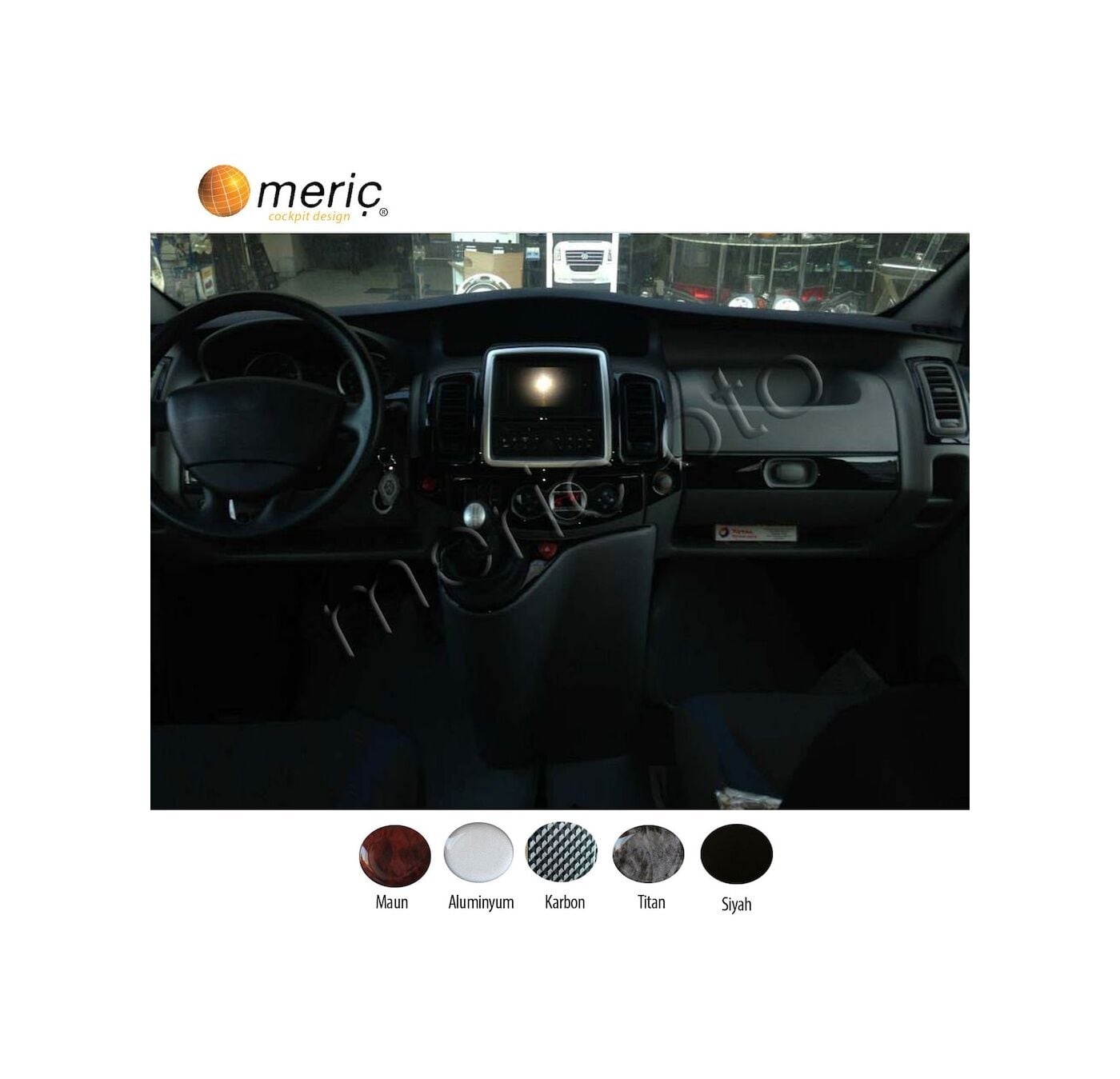 Meriç® Renault Trafic Ön Torpido Kaplama 16 Parça 2011-2015 (530157292)-Maun