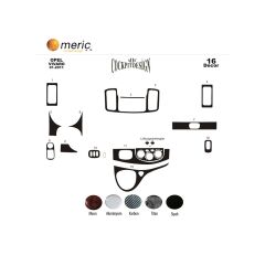 Meriç® Renault Trafic Ön Torpido Kaplama 16 Parça 2011-2015 (530157292)-Maun Karbon
