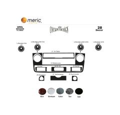Renault Master/Movano/Interstar Ön Torpido Kaplama 28 Prç 04-09 (530158131)-Maun Piano Black