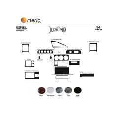 Meriç® Citroen Berlingo Ön Torpido Kaplama 14 Parça 1996-2002 (530156090)-Maun