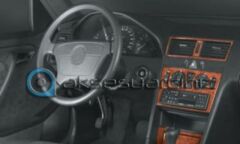 Meriç® Mercedes C Serisi Ön Torpido Kaplama 12 Parça 1995-1997 (530156770)-Maun Alüminyum