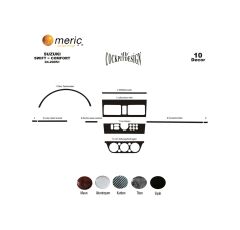 Meriç® Suzuki Swift Comfort Ön Torpido Kaplama 10 Parça 2005-2010 (530157404)-Maun Titan