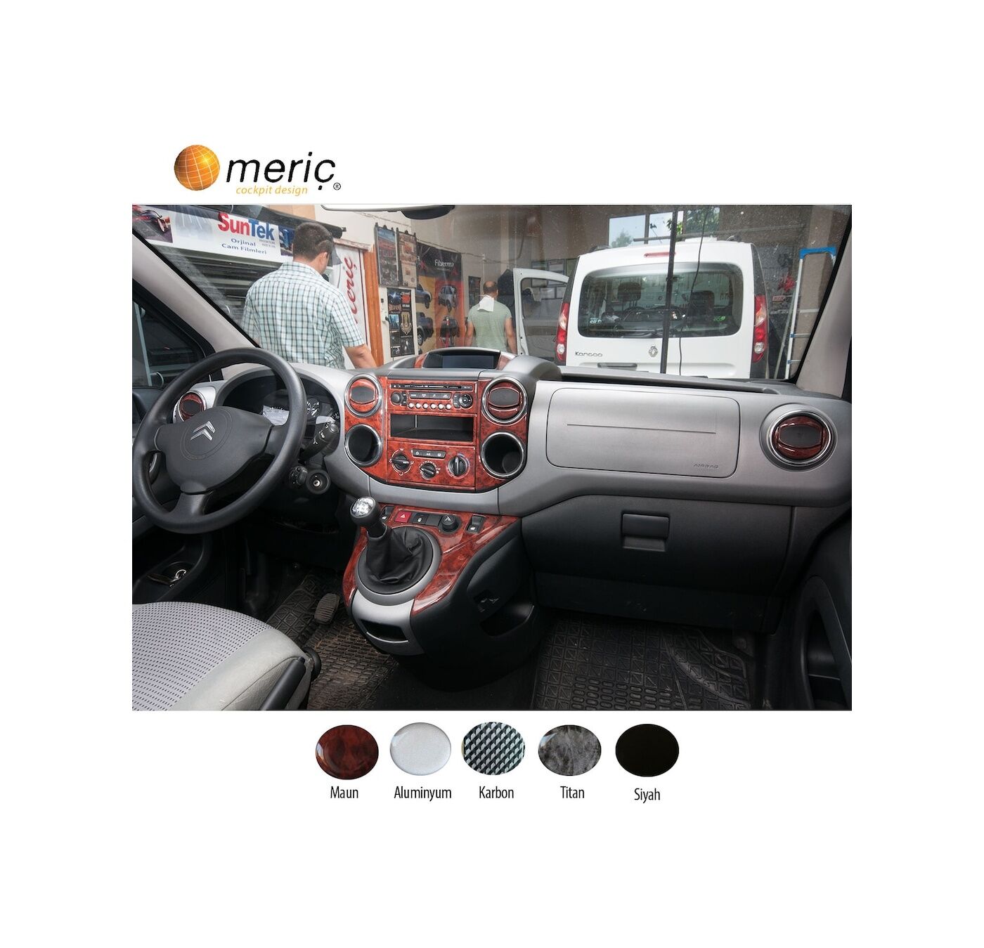 Meriç® Citroen Berlingo Ön Torpido Kaplama 40 Parça 2008-2018 (530156092)-Maun Titan