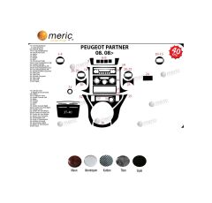 Meriç® Citroen Berlingo Ön Torpido Kaplama 40 Parça 2008-2018 (530156092)-Maun Titan