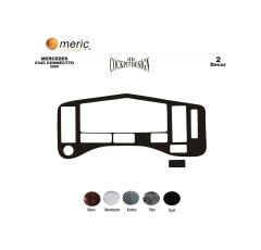 Meriç® Mercedes Connecto 0345K Ön Torpido Kaplama 3 Prç 1997-2001 (530158279)-Maun Piano Black