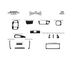 Meriç® Mitsubishi Colt Ön Torpido Kaplama 14 Prç 1992-1996 (530156805)-Maun Titan