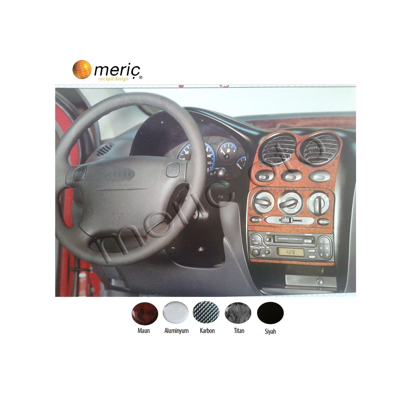 Meriç® Daewoo Matiz Ön Torpido Kaplama 13 Parça 1998-2005 (530156200)-Maun Maun