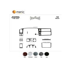 Meriç® Mitsubishi Pajero Sport Ön Torpido Kaplama 12 P. 1998-2002 (530156868)-Piano Black Piano Black
