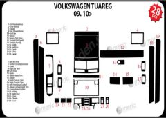 Meriç Volkswagen Tuareg Ön Torpido Kaplama 24 Parça 2010-› (530157709)-Maun Titan