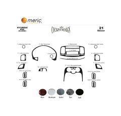 Meriç® Hyundai Accent Era Ön Torpido Kaplama 21 Parça 2006-2010 (530156435)-Maun