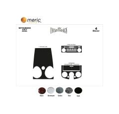 Meriç® Mitsubishi Colt Ön Torpido Kaplama 4 Parça 2004-2007 (530156810)-Maun Titan