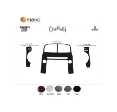 Meriç® Daihatsu Sirion Ön Torpido Kaplama 3 Parça 2005-› (530156209)-Maun Titan