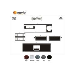 Meriç® Volvo Fh Ekstra Üst Kısım Kaplama 12 Parça 2017-› (530158165)-Maun Titan