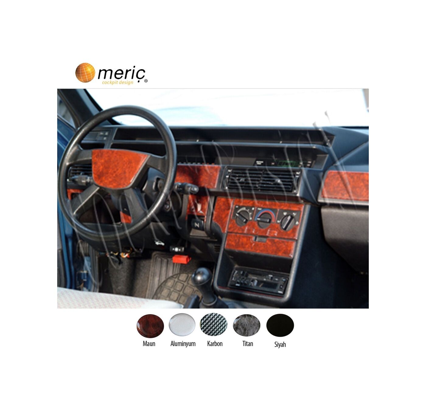 Meriç Fiat Tipo Ön Torpido Kaplama 33 Parça 1991-1995 (530157815)-Maun Titan