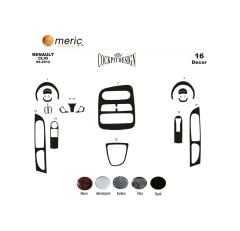 Meriç® Renault Clio 4 Ön Torpido Kaplama 16 Parça 2012-2019 (530157165)-Maun Karbon