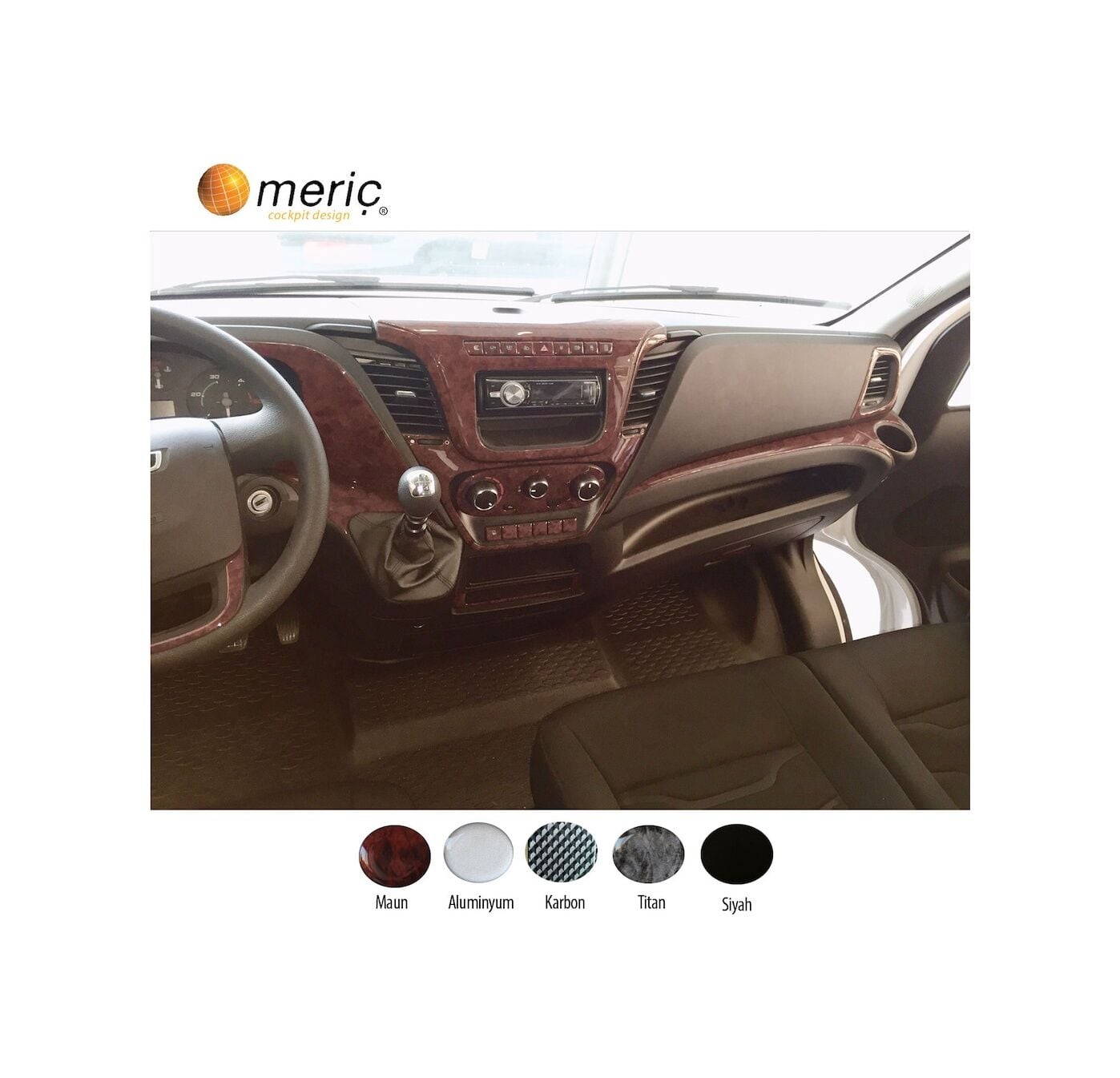 Meriç® Iveco Daily Ön Torpido Kaplama 38 Parça 2014-2019 (530158214)-Maun Titan
