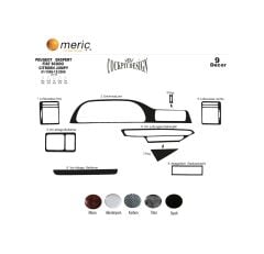 Meriç® Fiat Scudo/Expert/Jumpy Ön Torpido Kaplama 9 Prç 1996-2006 (530156263)-Maun Piano Black