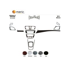 Meriç® Renault Megane 3 Ön Torpido Kaplama 11 Parça 2009-2016 (530157244)-Maun